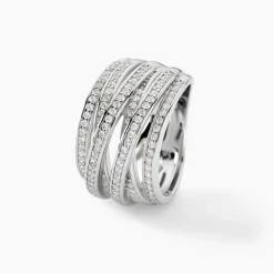 Bague Caledonia Argent Blanc Oxyde De Zirconium