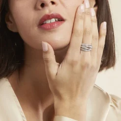 Bague Caledonia Argent Blanc Oxyde De Zirconium