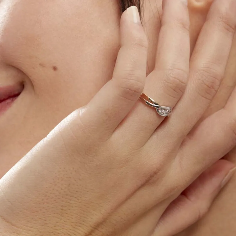 Bague Callie Or Bicolore Diamant