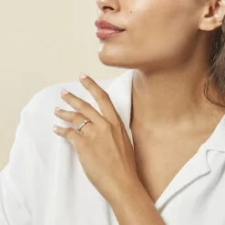 Bague Callysta Or Blanc Diamant