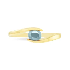 Bague Camilia Or Jaune Aigue Marine