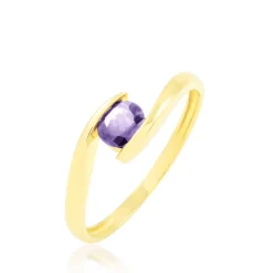 Bague Camilia Or Jaune Amethyste
