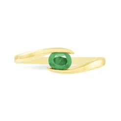 Bague Camilia Or Jaune Emeraude