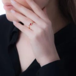 Bague Camilia Or Rose Topaze