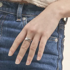Bague Camomille Or Blanc Diamant