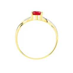 Bague Candice Or Jaune Rubis
