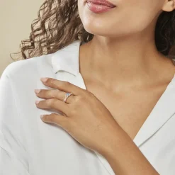 Bague Candice Or Rose Topaze