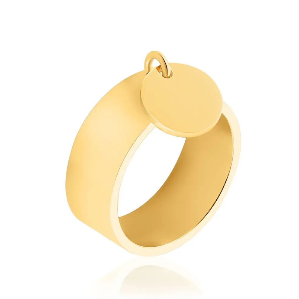 Bague Capri Acier Jaune