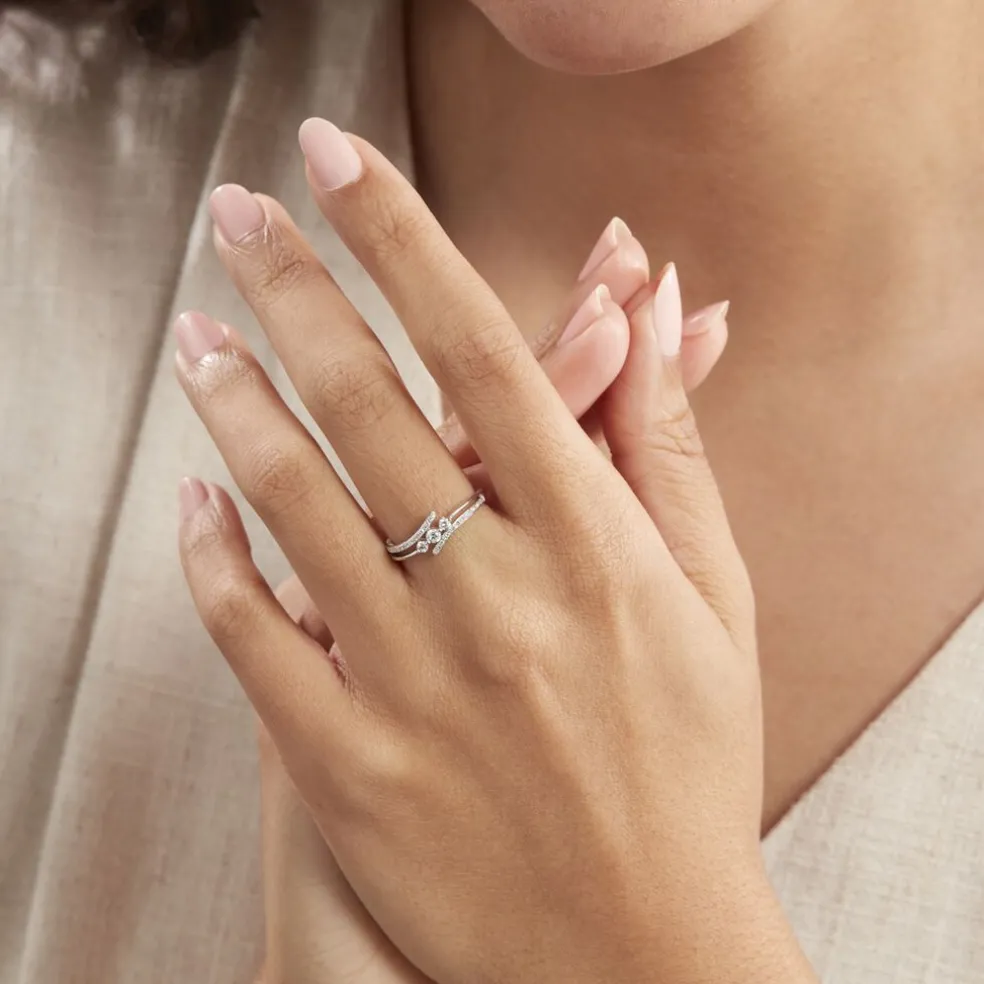 Bague Carey Or Blanc Diamant