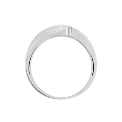 Bague Cascade Argent Blanc Oxyde De Zirconium