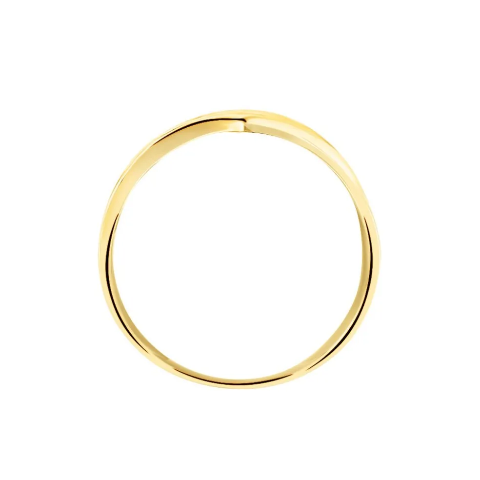 Bague Catharine 3 Rangs Or Jaune Diamant