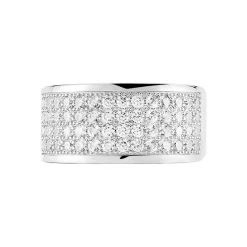 Bague Cecelia Argent Blanc Oxyde De Zirconium
