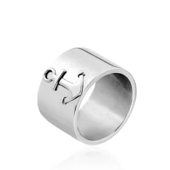 Bague Cedric Acier Blanc