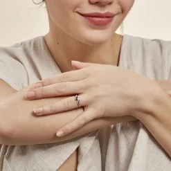 Bague Celestine Or Jaune Saphir Et Diamant