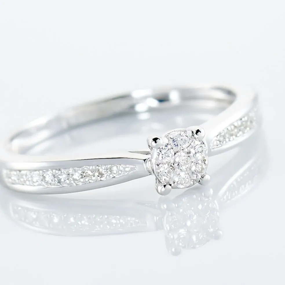 Bague Celia Or Blanc Diamant