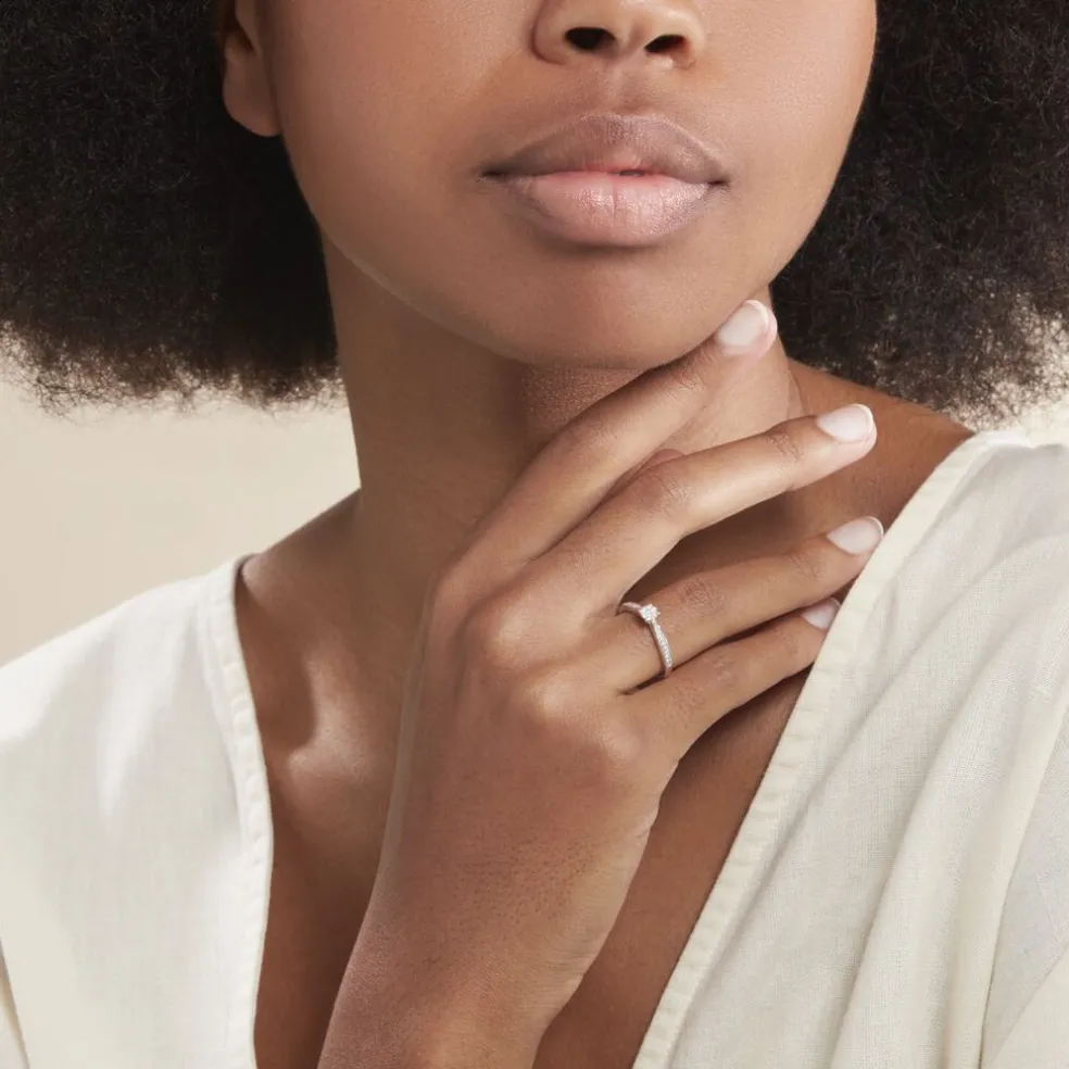 Bague Celia Or Blanc Diamant
