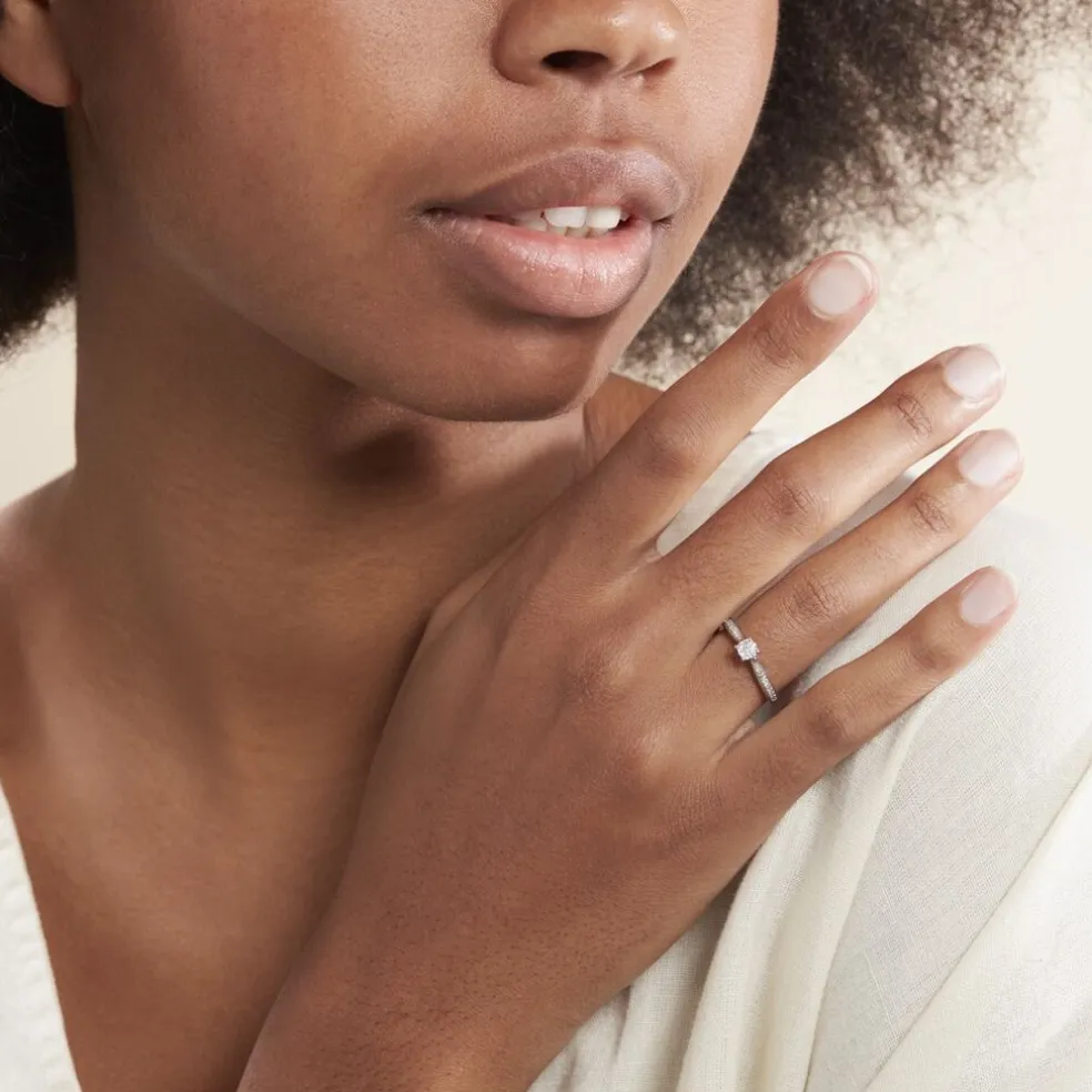 Bague Celia Or Blanc Diamant