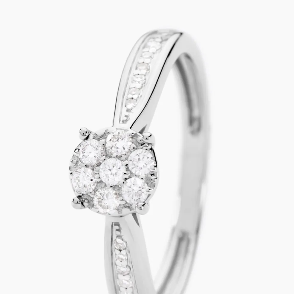 Bague Celia Or Blanc Diamant