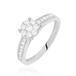 Bague Celia Or Blanc Diamant