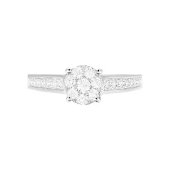 Bague Celia Or Blanc Diamant