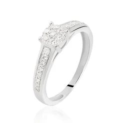 Bague Celia Or Blanc Diamant