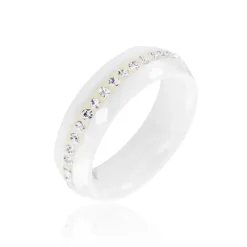 Bague Ceramik Design Ceramique Strass Et Céramique