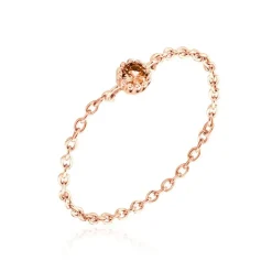 Bague Chaine Rio Selaron Argent Rose Oxyde De Zirconium