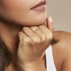 Bague Chaine Rio Selaron Argent Rose Oxyde De Zirconium