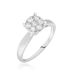Bague Charlene Platine Blanc Diamant