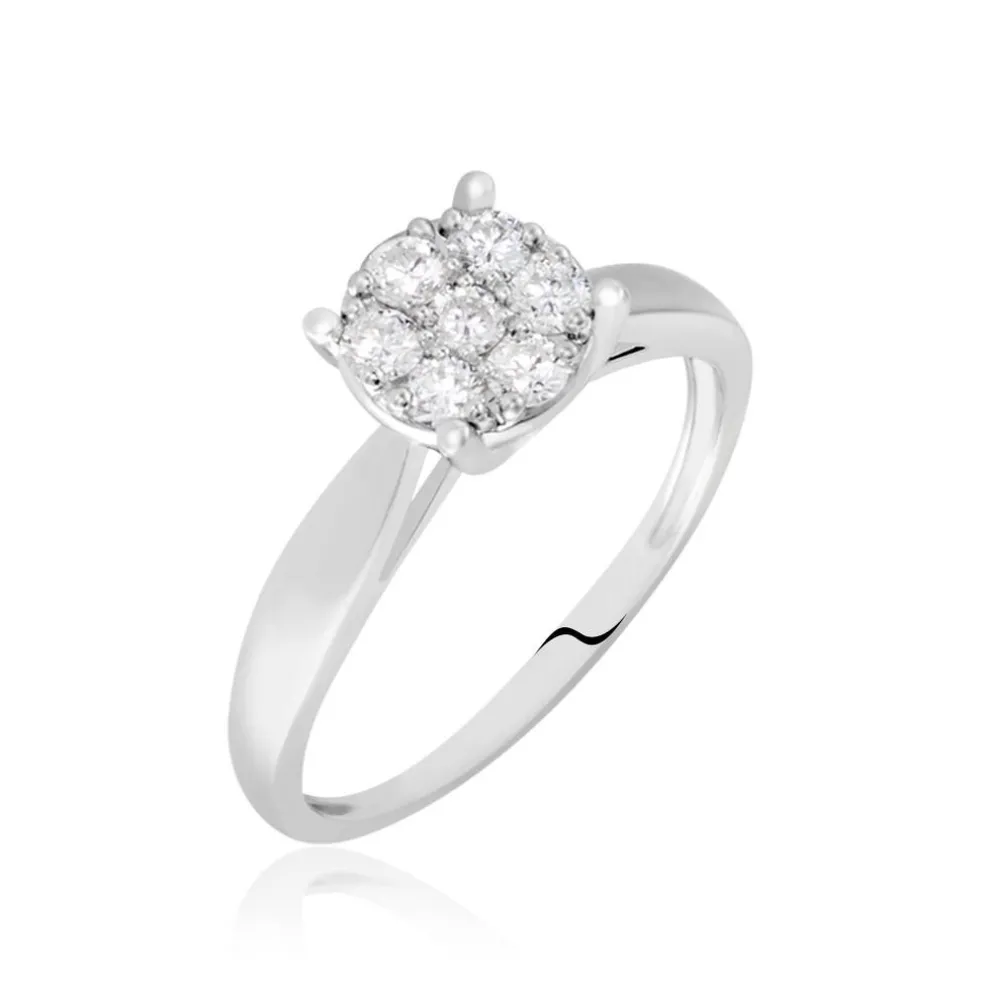 Bague Charlene Platine Blanc Diamant