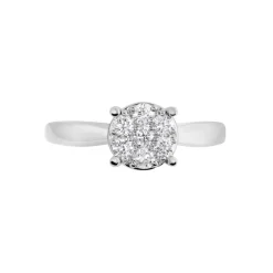 Bague Charlene Platine Blanc Diamant