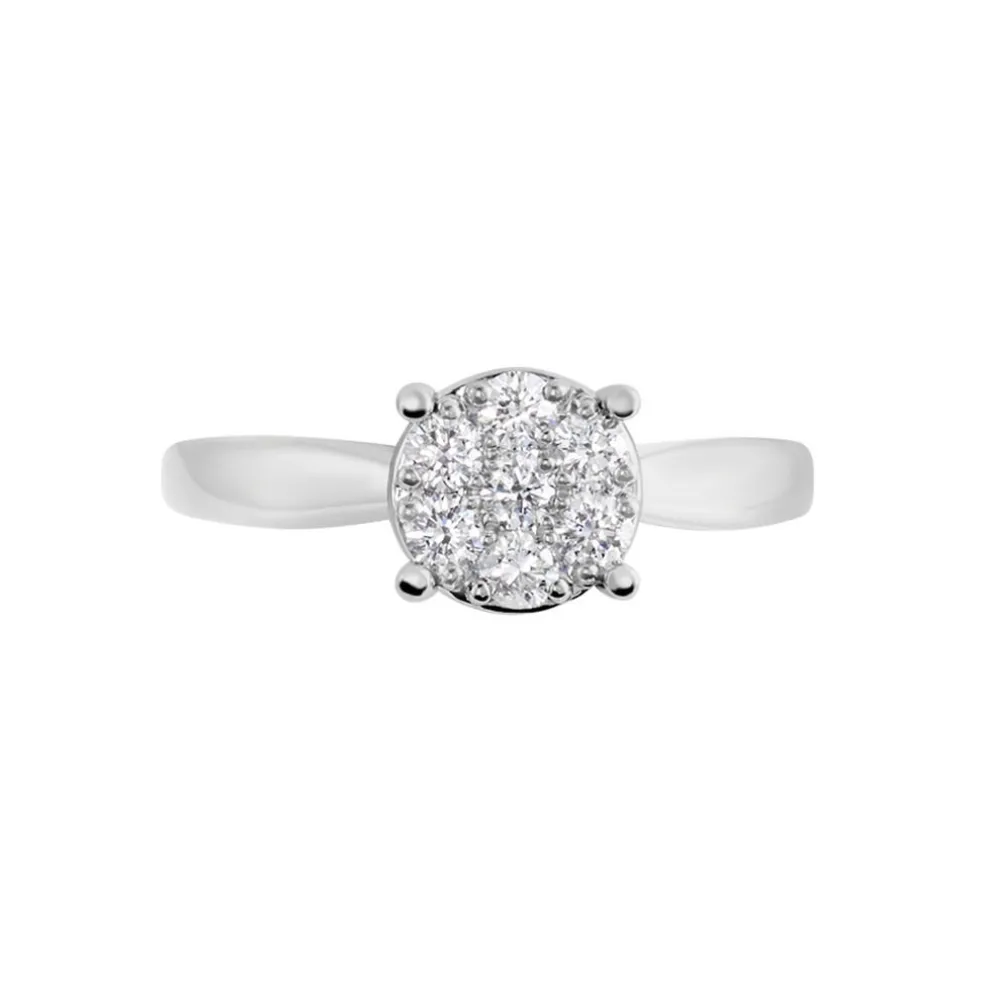 Bague Charlene Platine Blanc Diamant