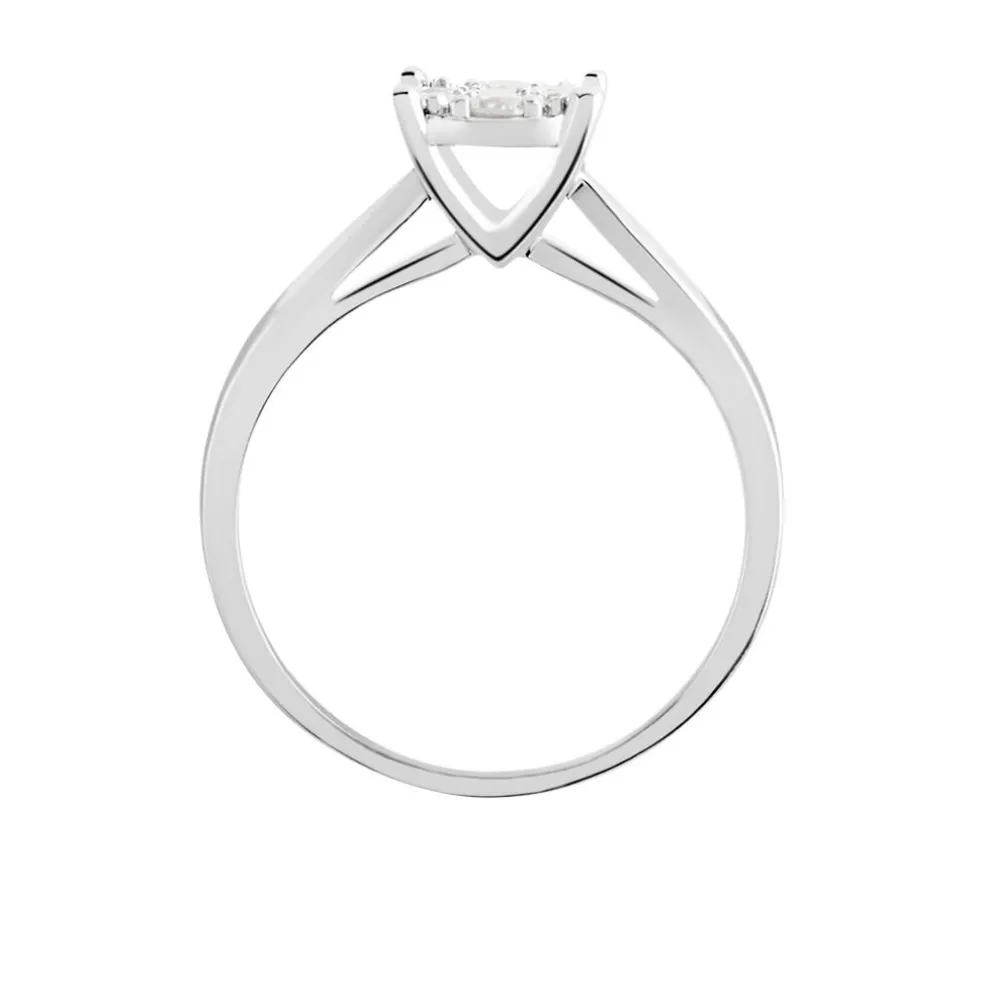 Bague Charlene Platine Blanc Diamant