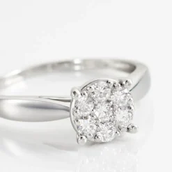 Bague Charlene Platine Blanc Diamant