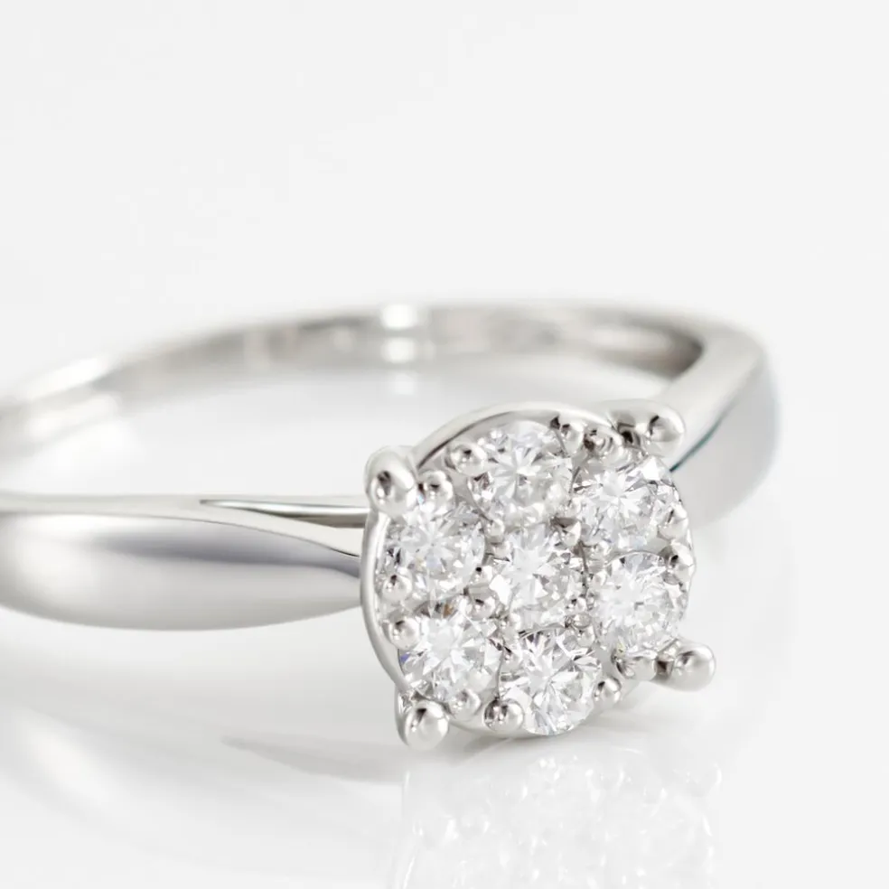 Bague Charlene Platine Blanc Diamant