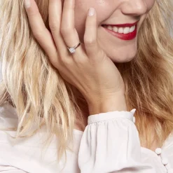 Bague Charlene Platine Blanc Diamant