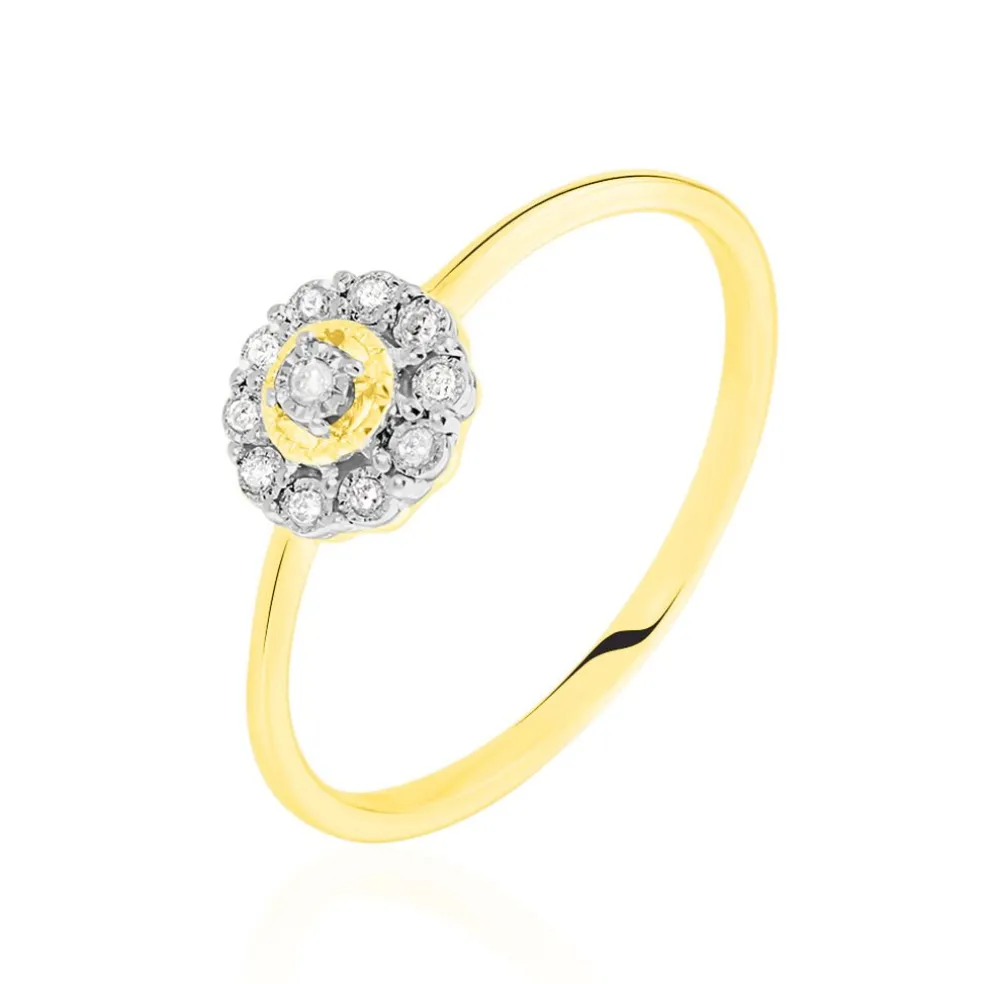 Bague Charletta Or Jaune Diamant