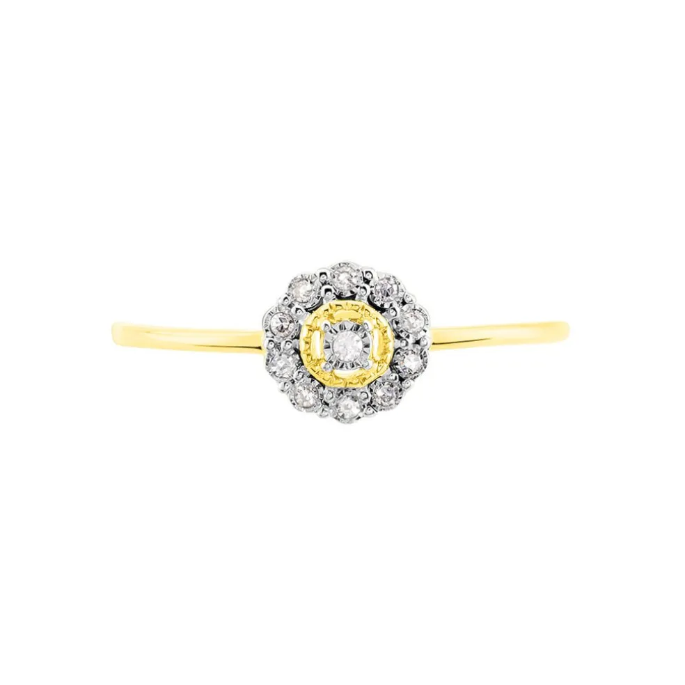 Bague Charletta Or Jaune Diamant