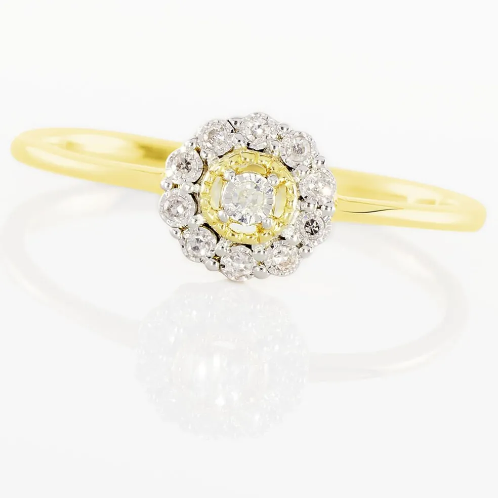 Bague Charletta Or Jaune Diamant