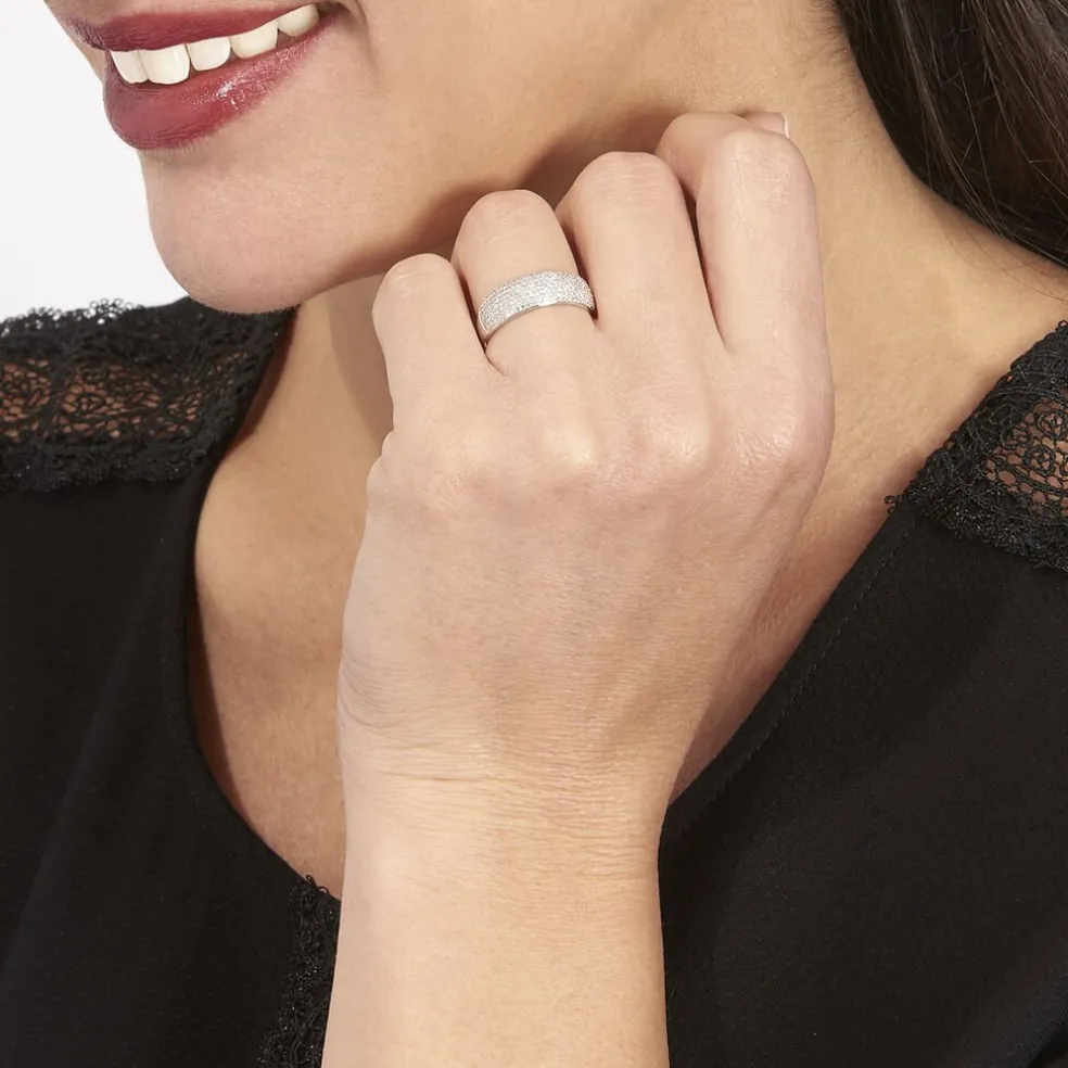 Bague Charlotte Or Blanc Diamant Divers