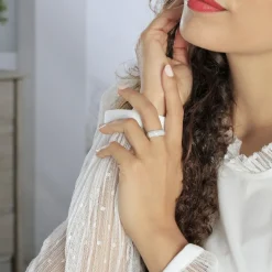 Bague Charlotte Or Blanc Diamant