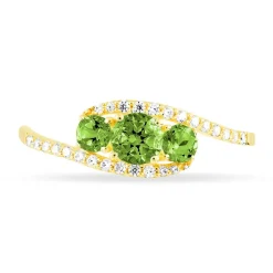Bague Chloe Or Jaune Péridot Et Diamant