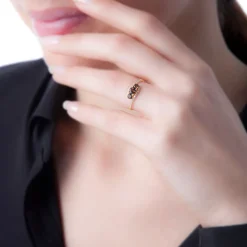 Bague Chloe Or Jaune Péridot Et Diamant