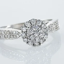 Bague Chou Or Blanc Diamant