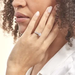 Bague Chou Or Blanc Diamant