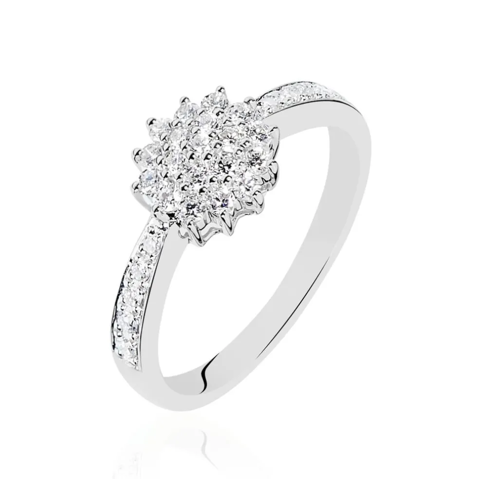 Bague Chou Or Blanc Diamant