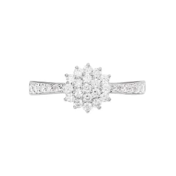 Bague Chou Or Blanc Diamant