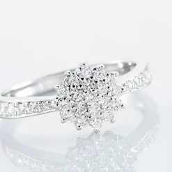 Bague Chou Or Blanc Diamant