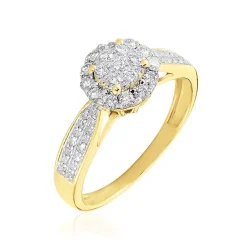 Bague Chou Or Jaune Diamant