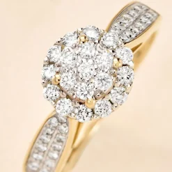 Bague Chou Or Jaune Diamant